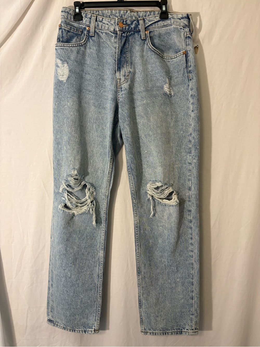 &DENIM Light Wash Distressed Jeans